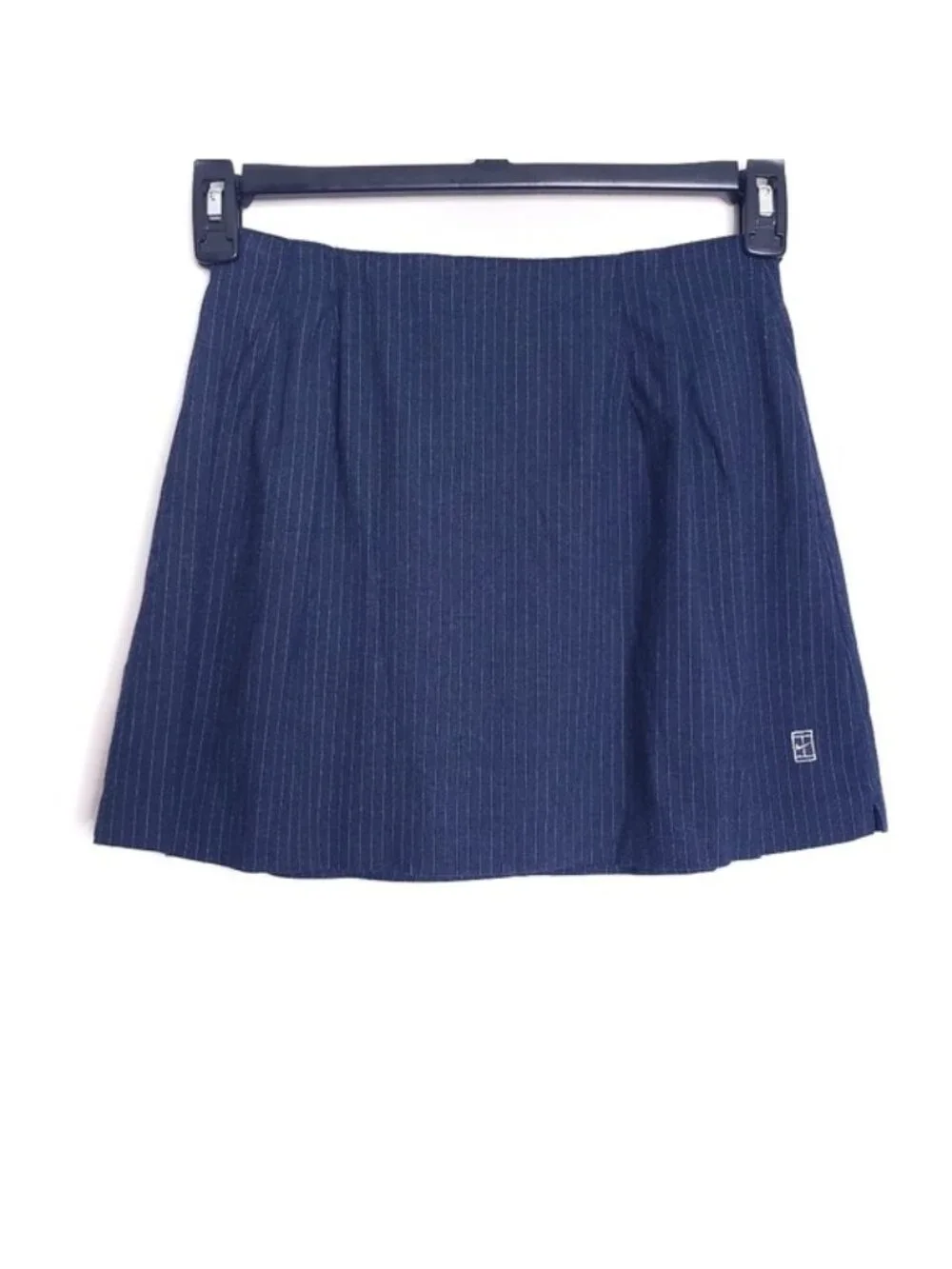 Nike Navy Blue Pinstripe Athletic Skirt Girls Size Medium 8-10